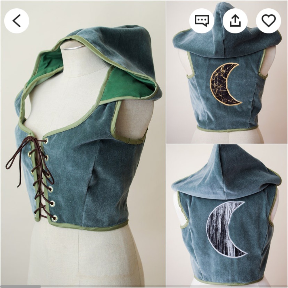 Green Velvet Women's Top